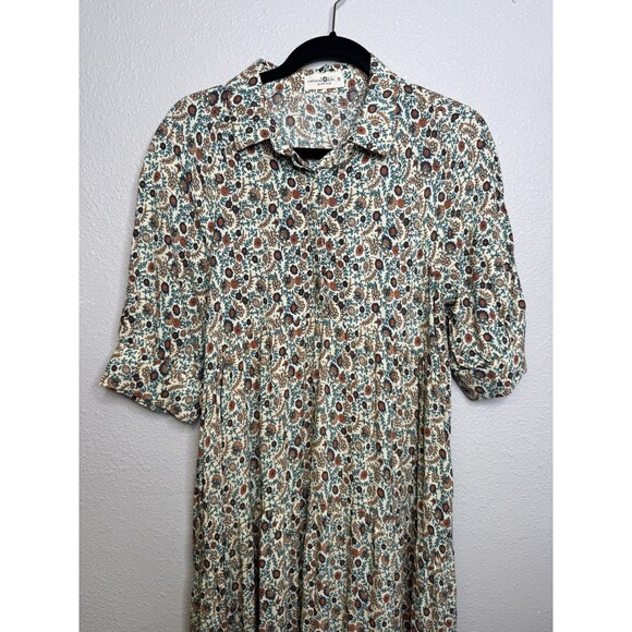 Natural life Medium Rebecca Midi Dress Floral Pockets Boho - Picture 3 of 7